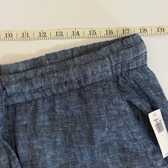 NWT Old Navy Women's Linen Blend Wide Leg Pants Blue Size Large - Picture 9 of 9